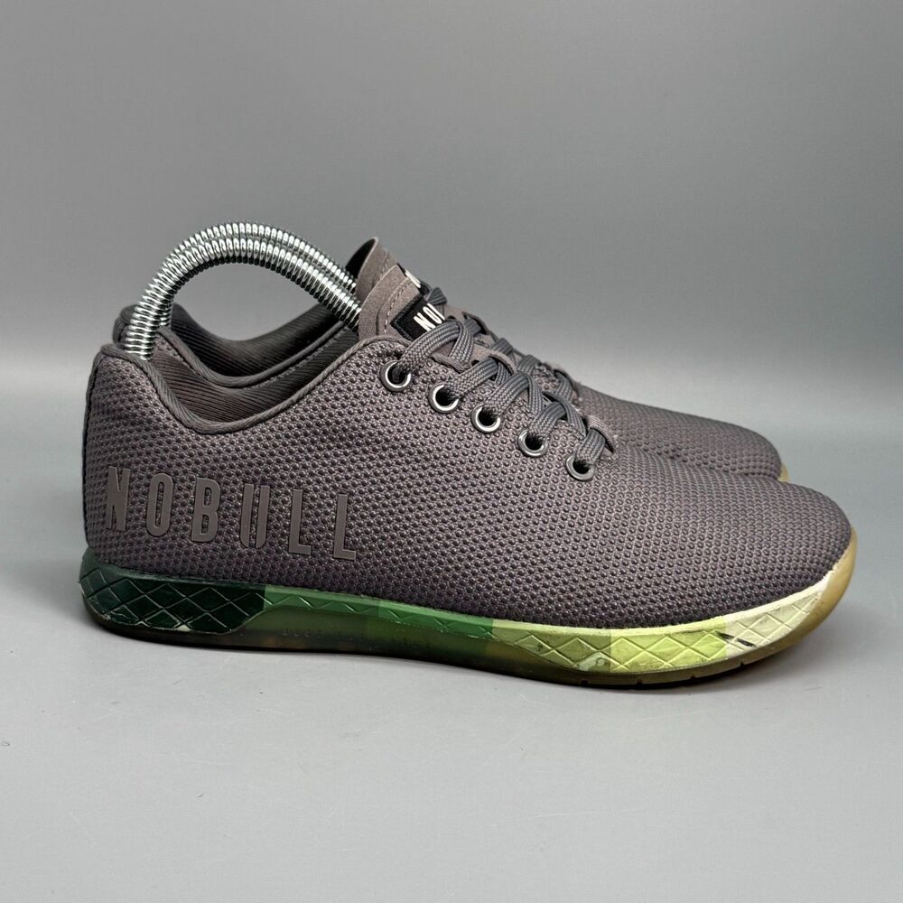 Nobull SuperFabric Women's 7.5 Gray Lace Up Low Top Training Athletic Sneakers